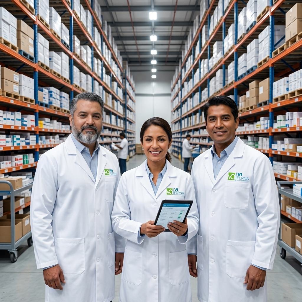 Equipo ViFerna en almacén